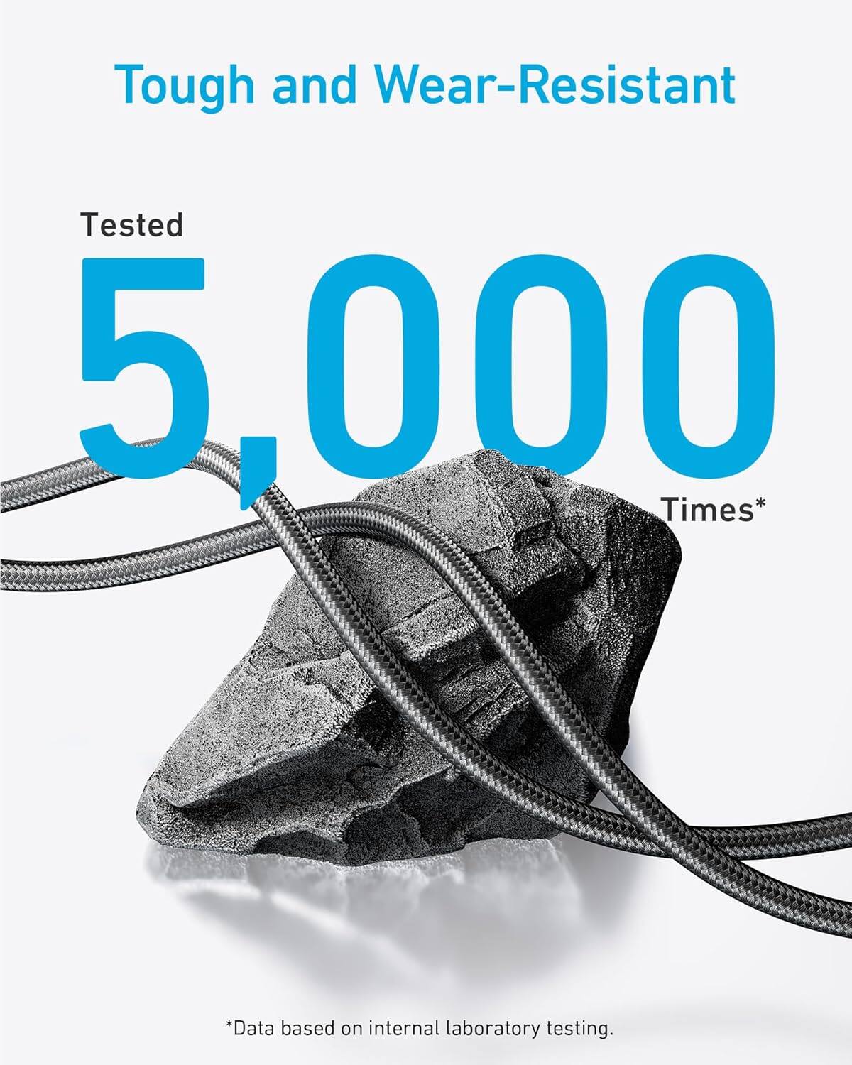 Tough and Wear-Resistant  
Tested 5,000 Times*  
*Data based on internal laboratory testing.