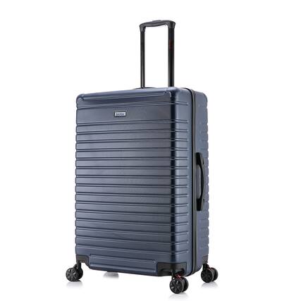 Front. InUSA - Deep lightweight hardside spinner luggage 28" - BLUE.