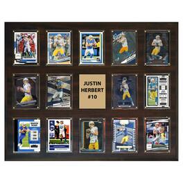 C&I Collectibles - Justin Herbert Los Angeles Chargers 16" x 20" Trading Card Plaque - Multicolor