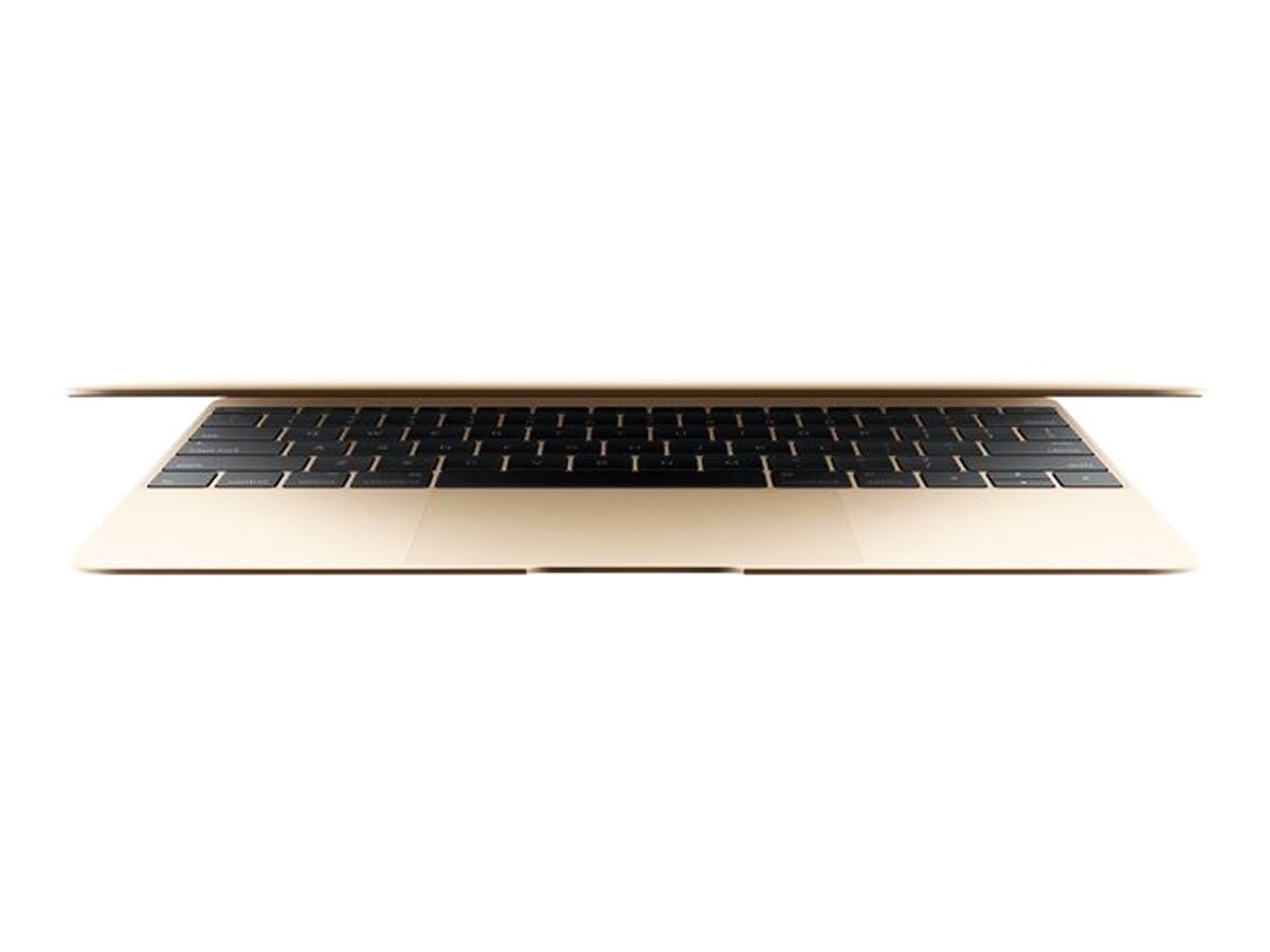Alt View 1. Apple - Apple 12" MacBook (Early 2016, Gold) (Spanish Keyboard) MLHF2E/A - Gold.