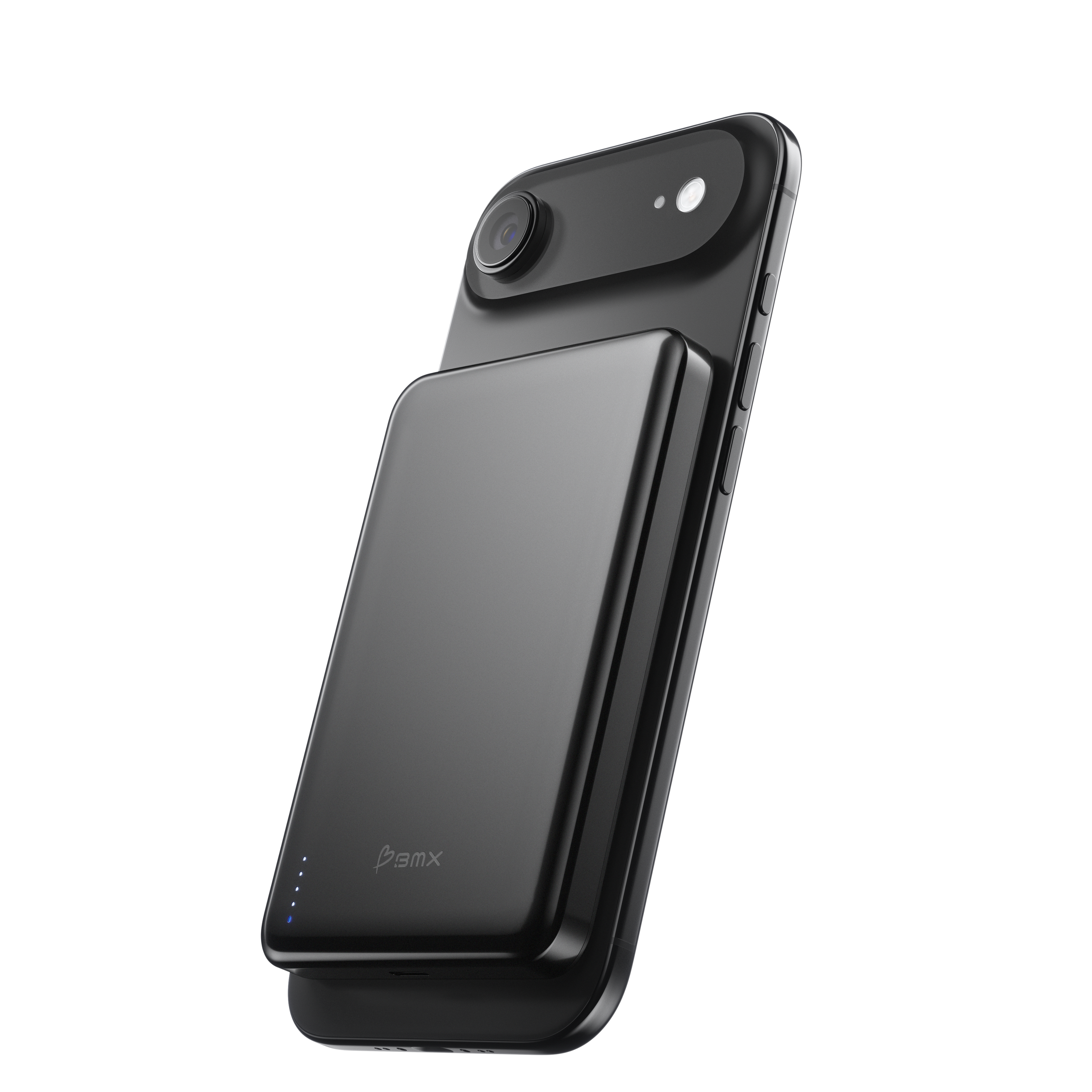Alt View 3. BMX - SolidSafe AIR 10K Magnetic Solid-State Power Bank - Black.