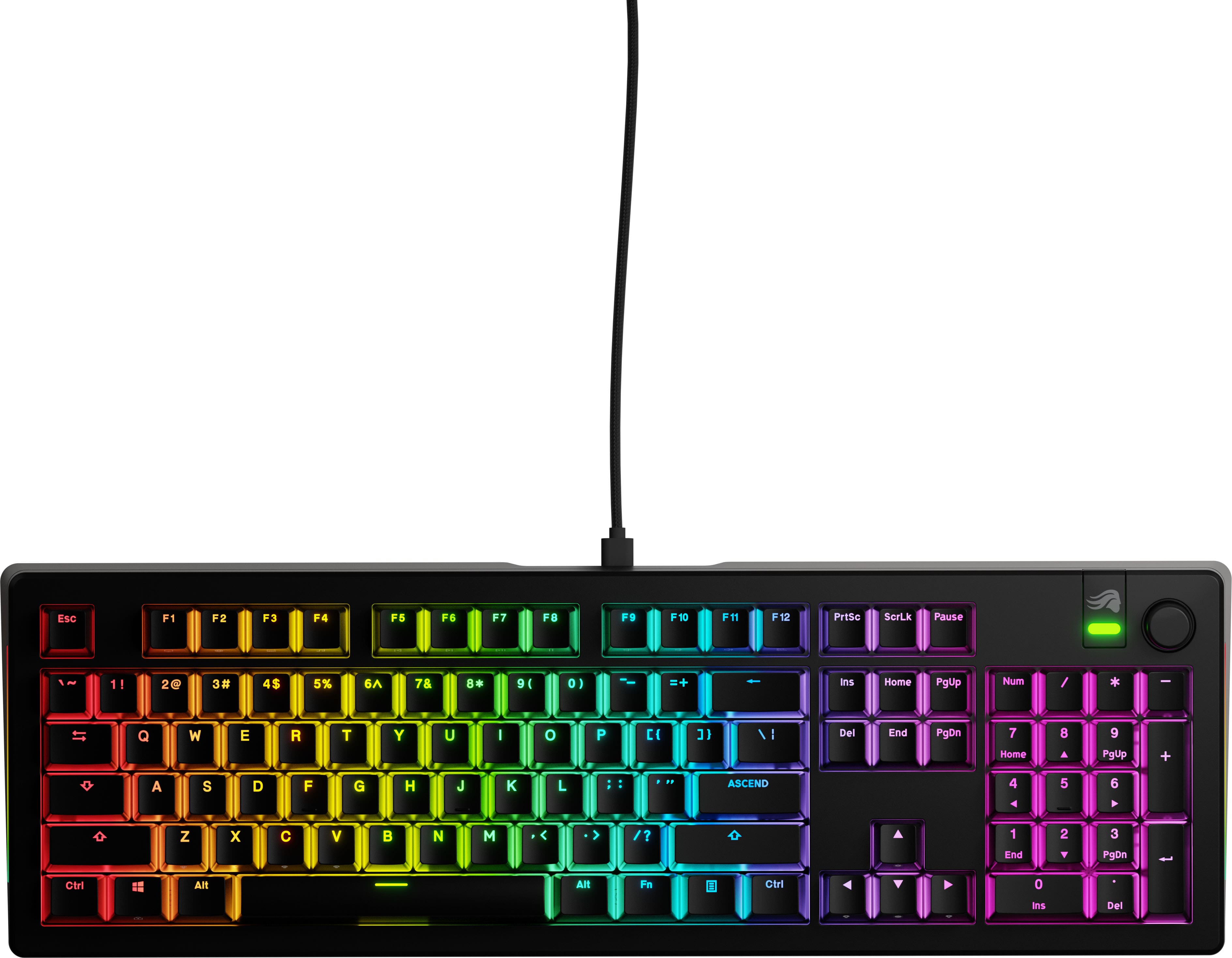 Glorious - GMMK 3 100% Wired Mechanical Linear Switch Gaming Keyboard with Hot-swappable Switches - Black - Front_Zoom