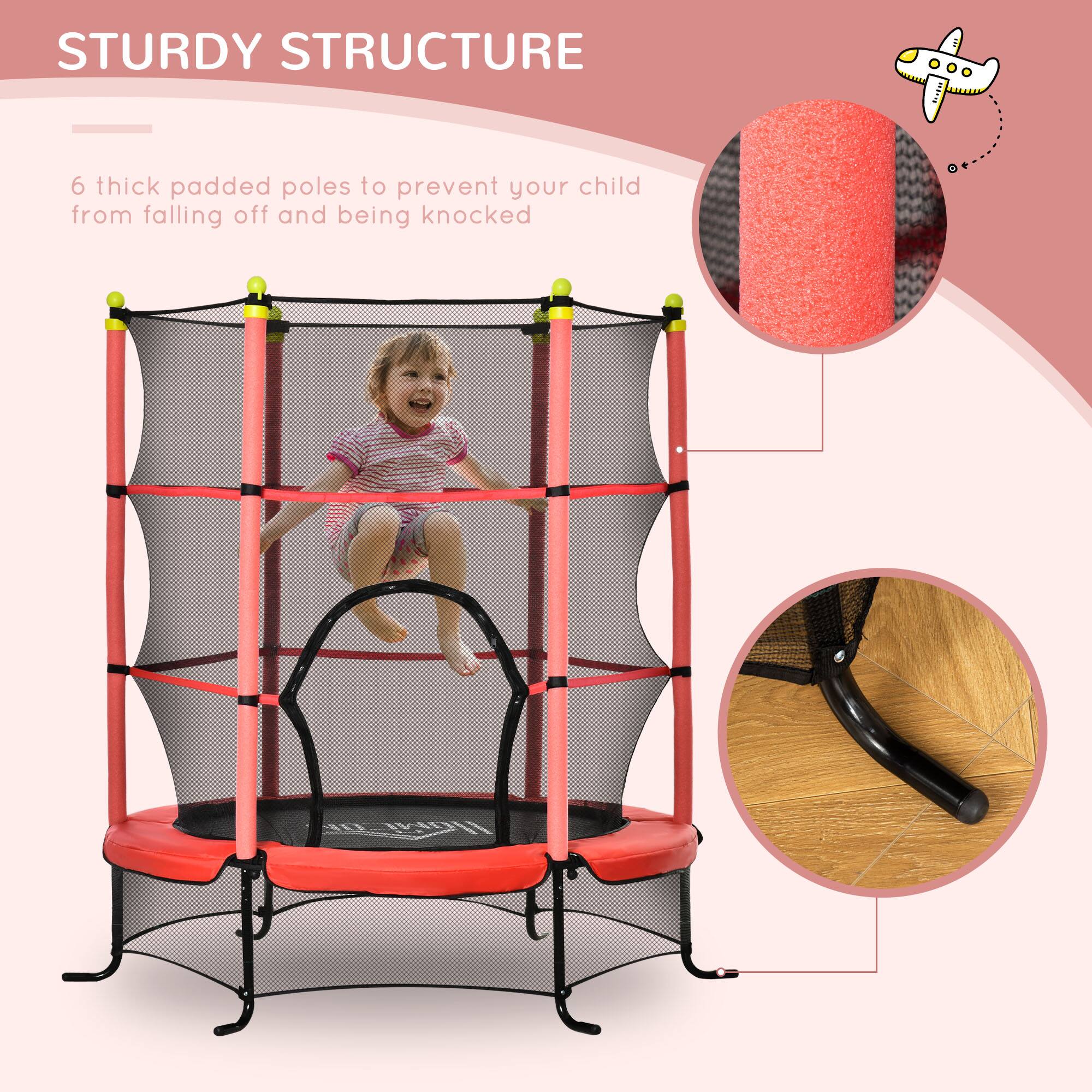 STURDY STRUCTURE

6 thick padded poles to prevent your child from falling off and being knocked
