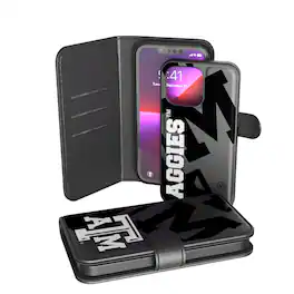 Keyscaper - NCAA - Texas A&M Aggies iPhone Wallet Case - 14 Pro - Multicolor