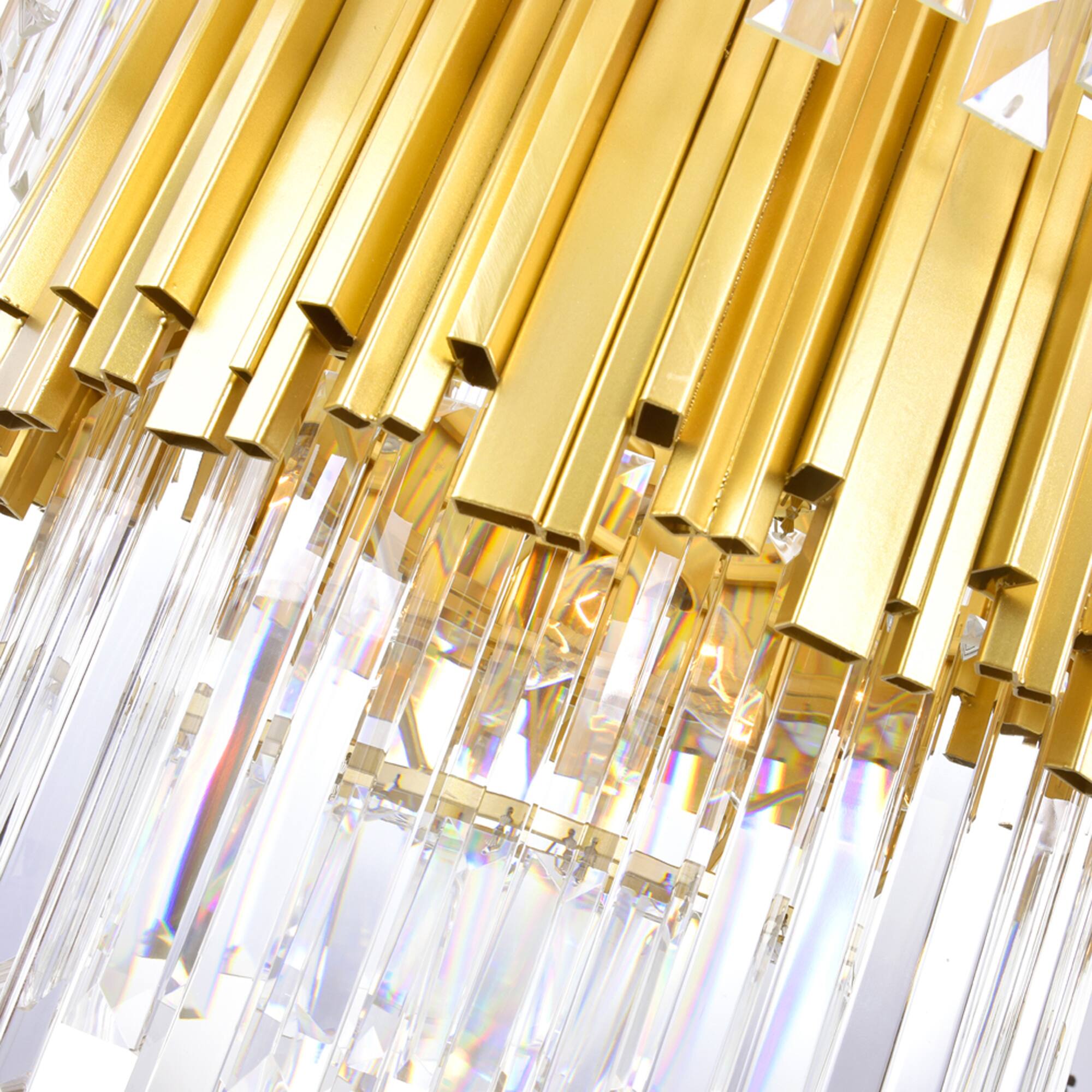 Back. CWI Lighting - Deco 12 Light Down Chandelier With Medallion Gold Finish - Medallion Gold.