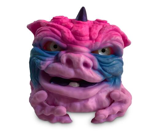 Front. TriAction Toys - Boglins 8-Inch Foam Monster Puppet | Alien Drizoul - Pink.