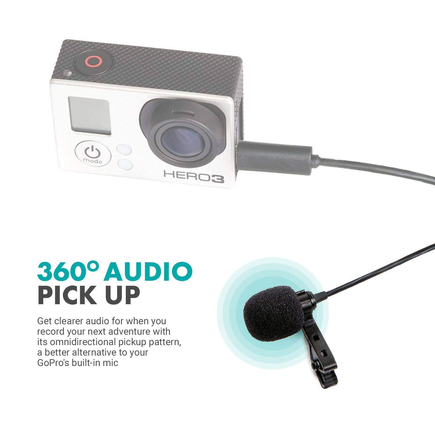 360° AUDIO PICK UP

Get clearer audio for when you record your next adventure with its omnidirectional pickup pattern, a better alternative to your GoPro's built-in mic