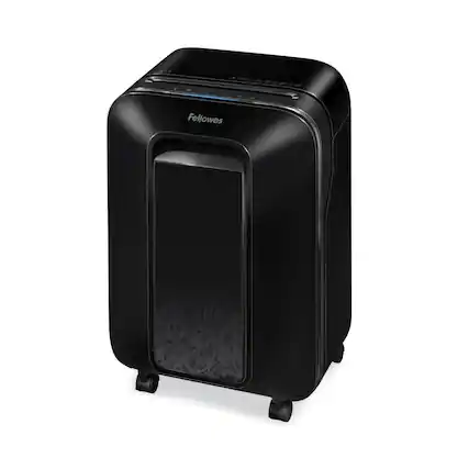 Front. Fellowes - 5501401 Powershred LX170 12 Manual Sheet Capacity Cross-Cut Shredder - Black.