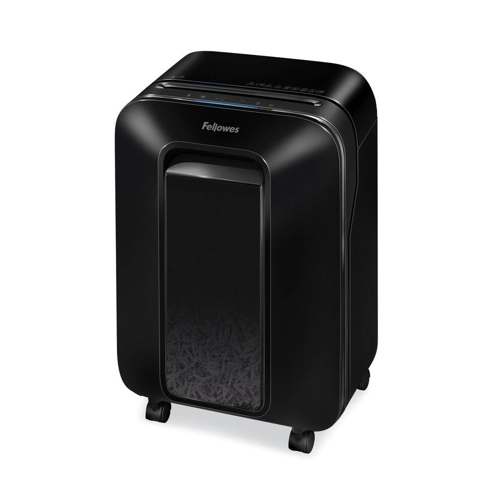 Front. Fellowes - 5501401 Powershred LX170 12 Manual Sheet Capacity Cross-Cut Shredder - Black.