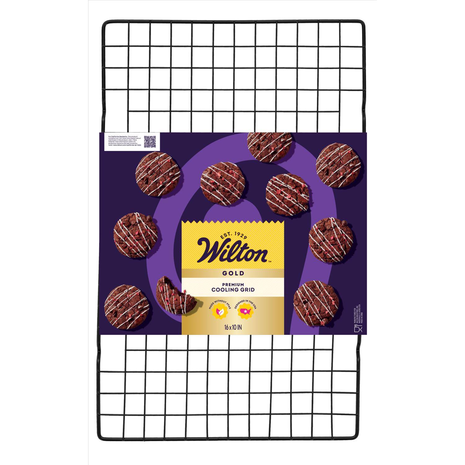 EST. 1929 Wilton GOLD PREMIUM COOLING GRID WITHOUT NAIL 12 DESNANCE 200 16x10 IN