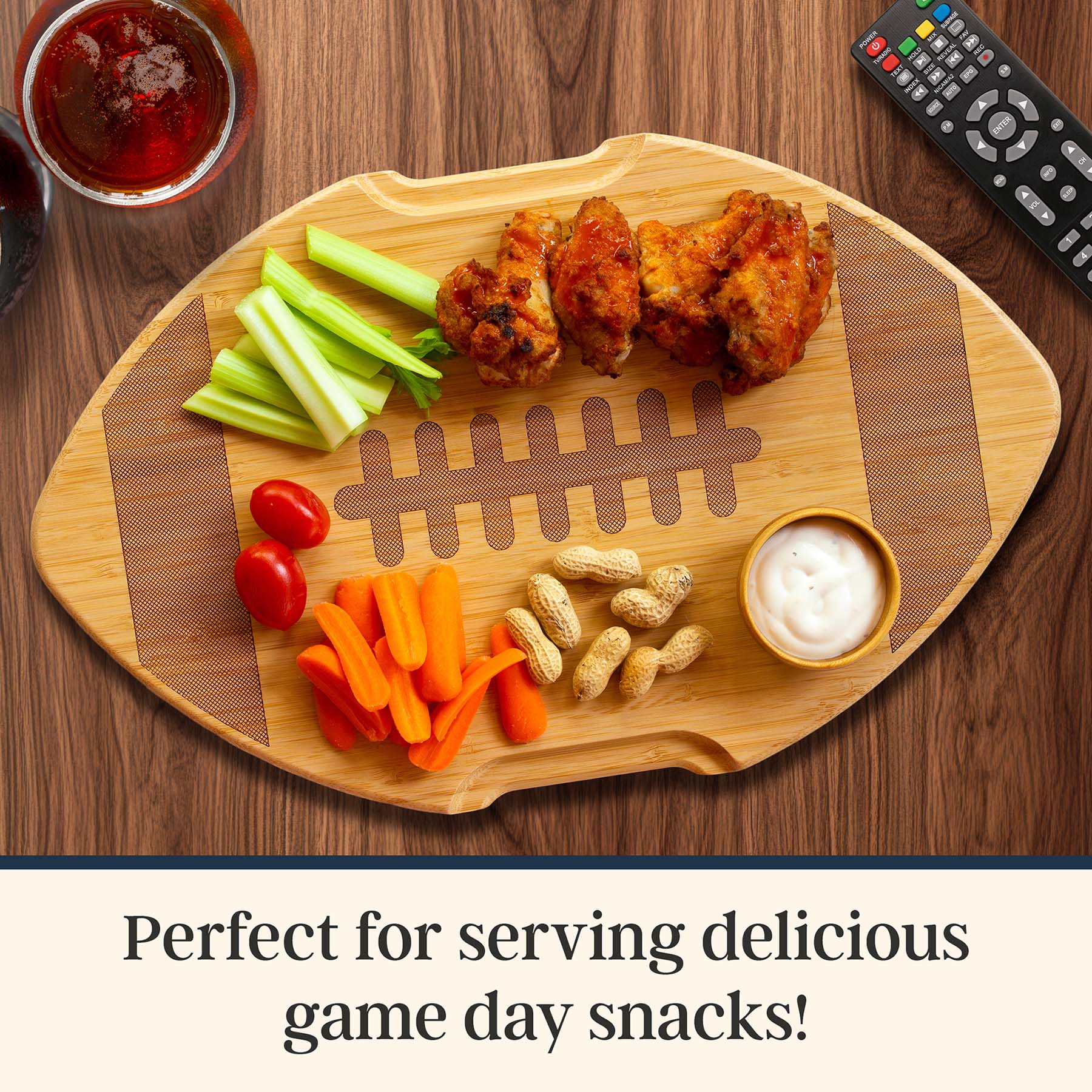 Perfect for serving delicious game day snacks!