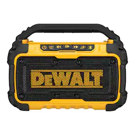 Dewalt - 20V MAX Bluetooth Speaker with 100 ft Range, Phone Holder, and 8-10 Hour Runtime, DCR010