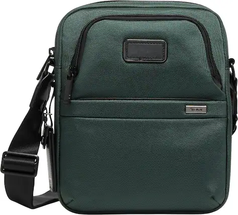 Front. TUMI - Alpha Medium Crossbody - Terra Brown.