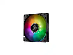Front. SilverStone - Silverstone Air Slimmer 90 ARGB Enhanced performance 92mm slim fan with PWM and ARGB lighting effect - Silver.