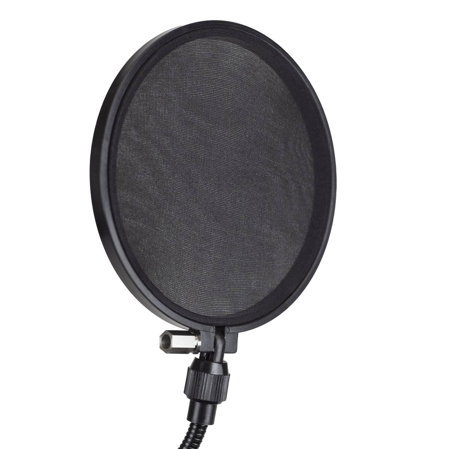Left. Nady - Nady Spf-1 16-in. Microphone Pop Filter For Vocal Microphones With Boom And Stand Clamp - black.