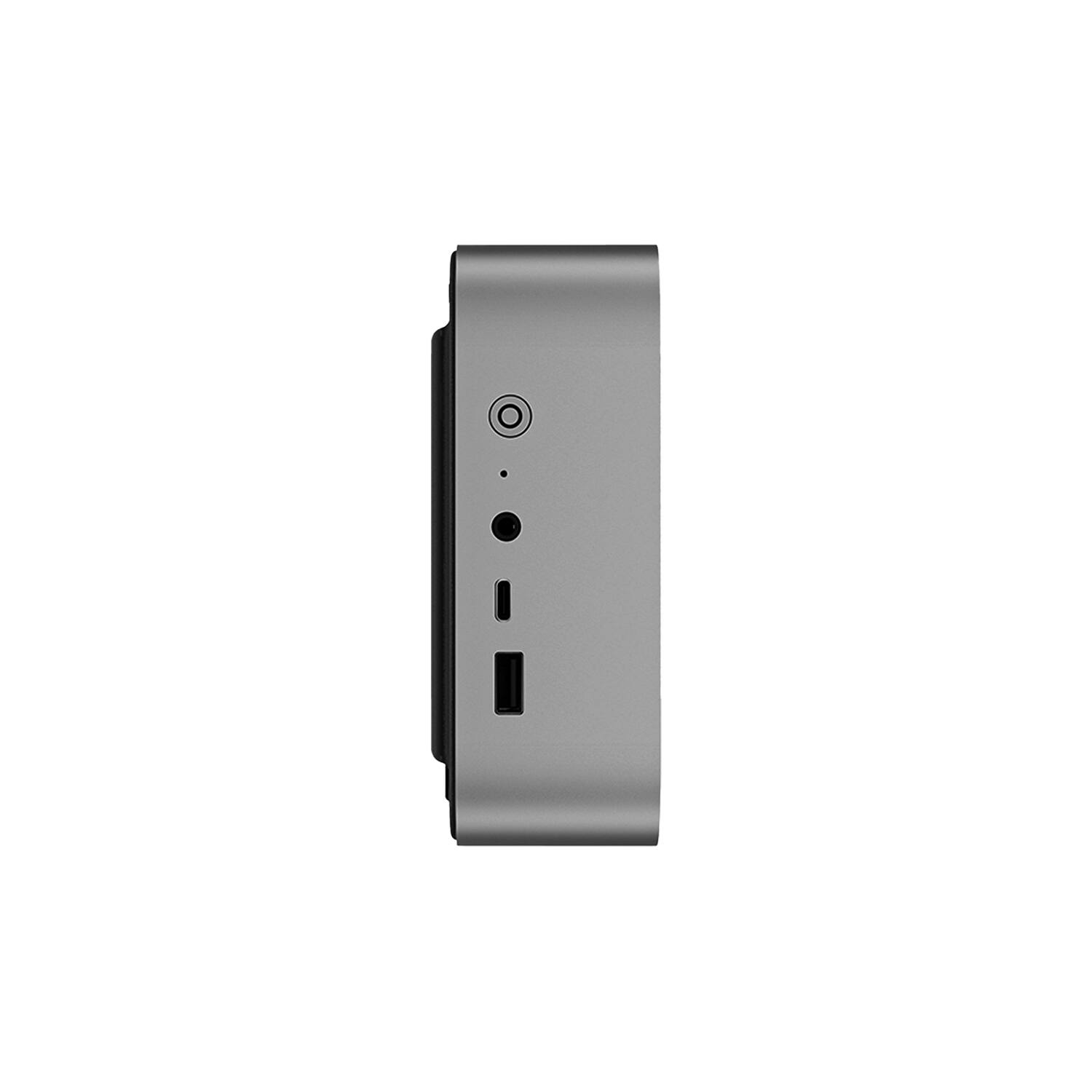 Back. Beelink - SER9 MAX Mini PC With AMD Ryzen 7 260, 32GB DDR5 RAM& 1TB SSD, Win 11 Pro Pre-installed - Space Gray.