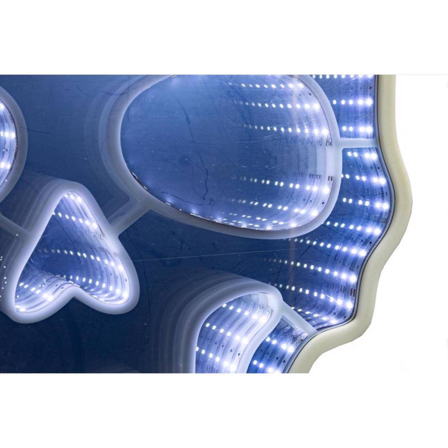 Angle. Celebrations - Celebrations Halloween White 23 in. LED Prelit Skull Infinity Halloween Decor - White.