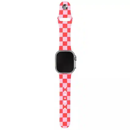 Front. Walli Cases - Walli Cases 44mm-49mm Watch Band - Raspberry Rush - Raspberry Rush.