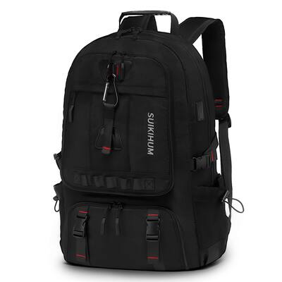 Unique Bargains - 45L Expandable Travel Backpack with Shoe Compartment, TSA Approved Carry On, Fits 18" Laptop, Water-Resistant - Black Unique Bargains - 45L Expandable Travel Backpack with Shoe Compartment, TSA Approved Carry On, Fits 18" Laptop, Water-Resistant - Black