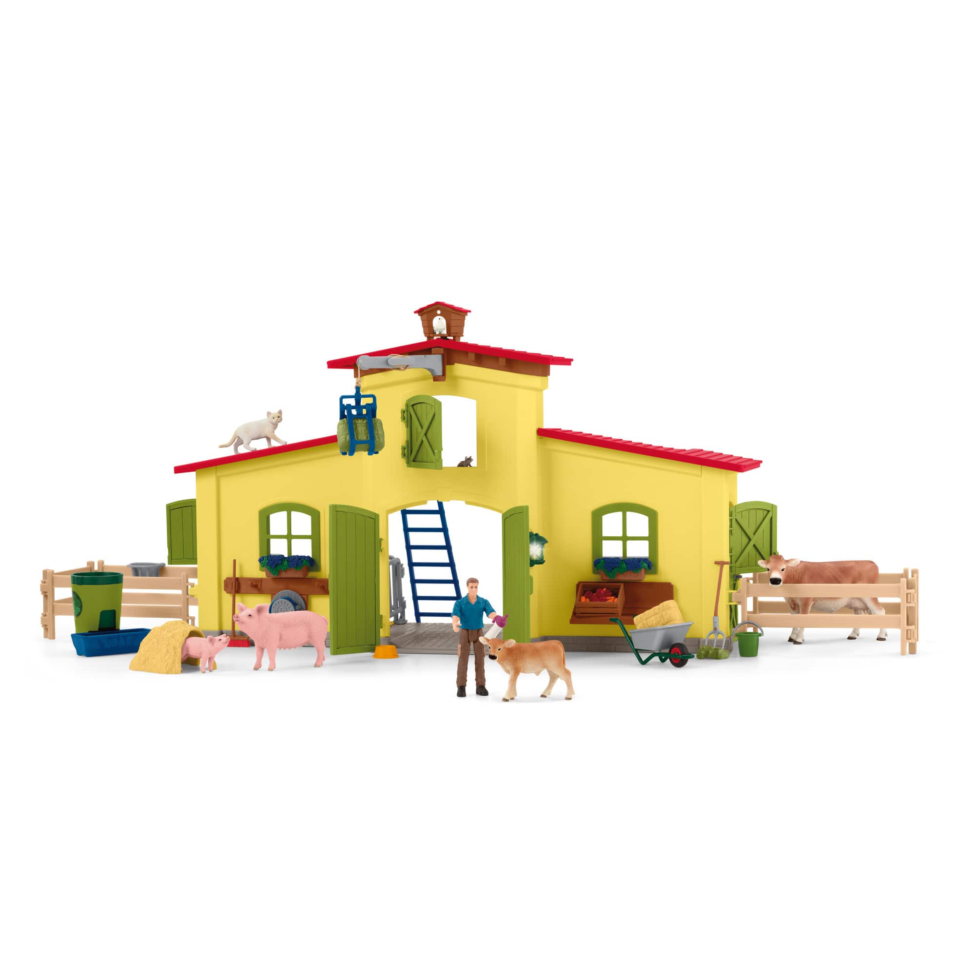 Photos - Action Figures / Transformers Schleich  Farm World: Large Farm  G (Yellow)