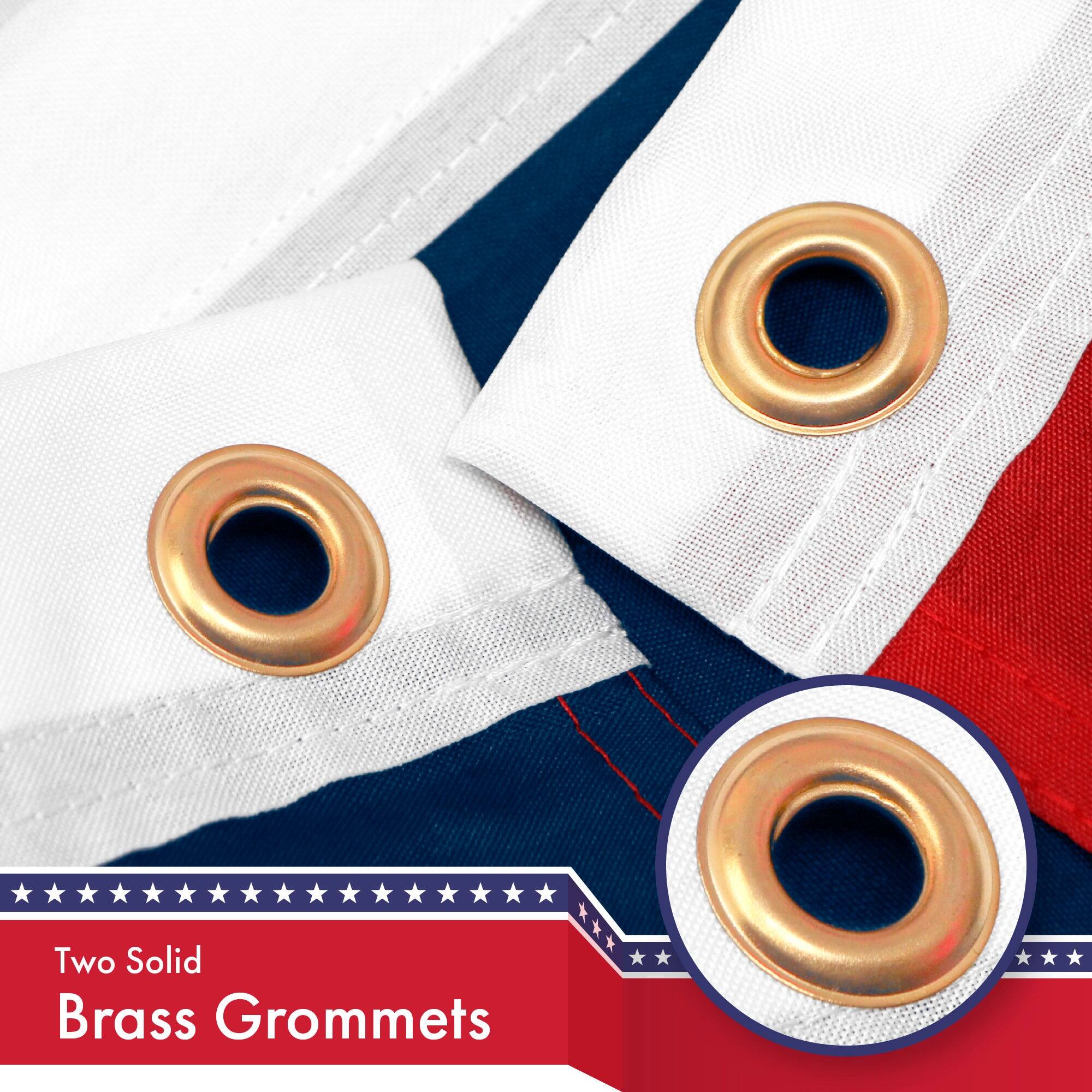 Two Solid Brass Grommets