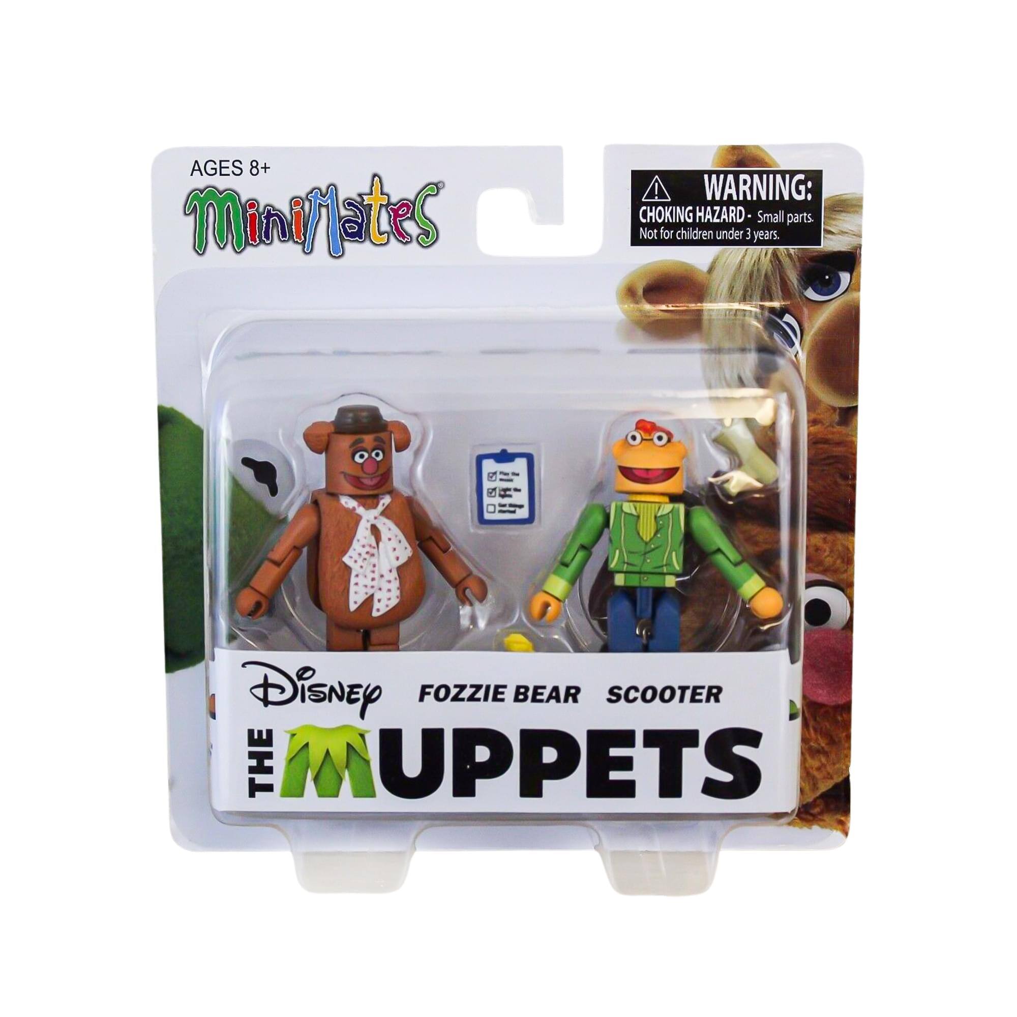 AGES 8+ miniMates  
WARNING: CHOKING HAZARD - Small parts. Not for children under 3 years.  
Disney THE MUPPETS  
FOZZIE BEAR SCOOTER