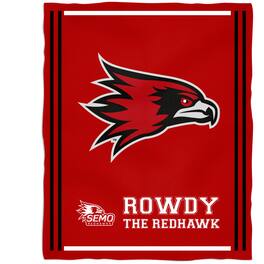 Vive La Fete - SEMO Redhawks 36'' x 48'' Children's Mascot Plush Blanket - Multicolor