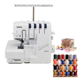 Brother - AIR1800 Air Serger with Jet Air Threading with Sewing Clip Bundle