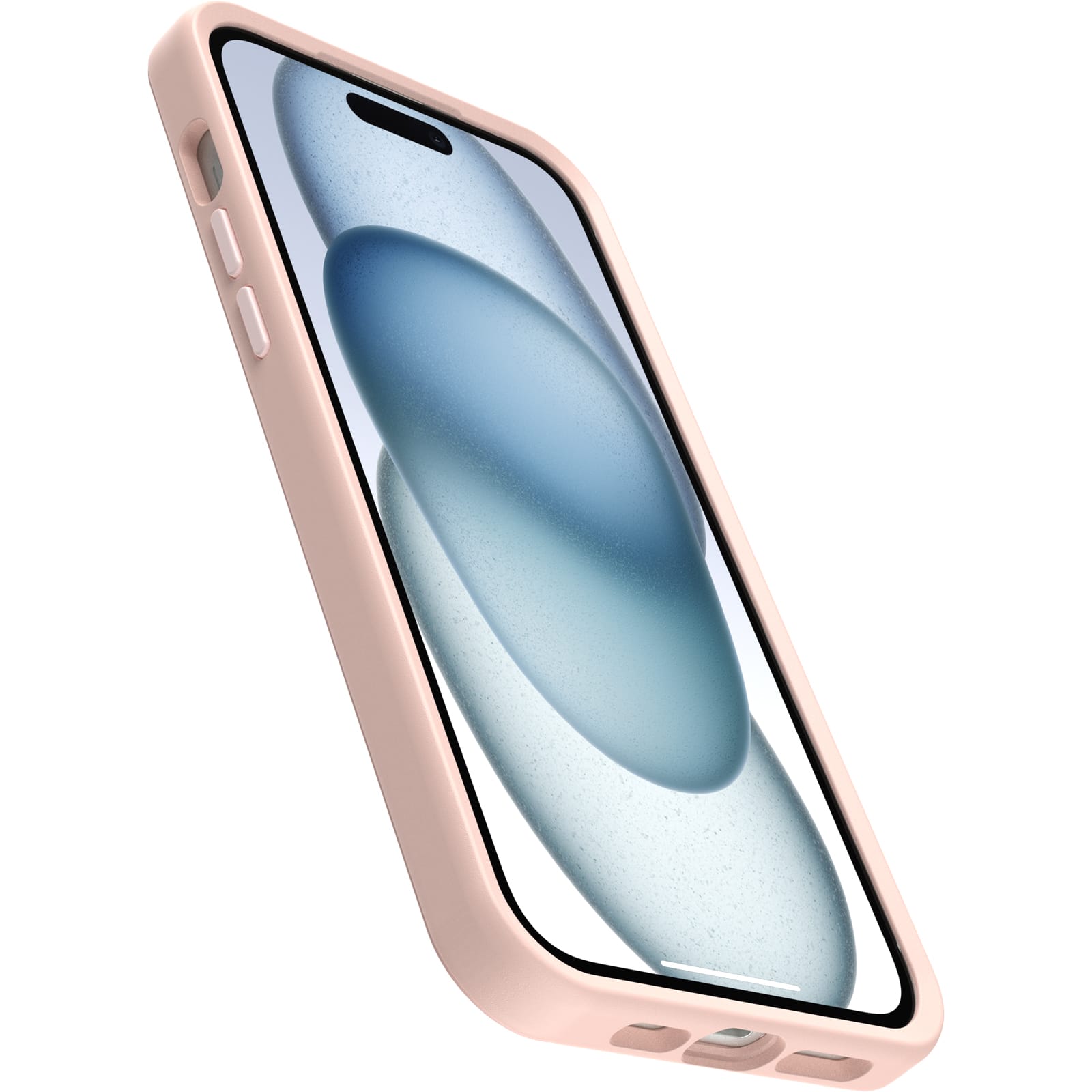 Angle. OtterBox - Symmetry Series Hard Shell for MagSafe for Apple iPhone 15 Plus and Apple iPhone 14 Plus - Ballet Shoes.