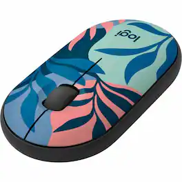 Logitech - M340 Mouse - Optical - Wireless - 32.81 ft - Radio Frequency - 2.40 GHz - USB Type A - 1000 dpi - Wireless - Floral Leaves