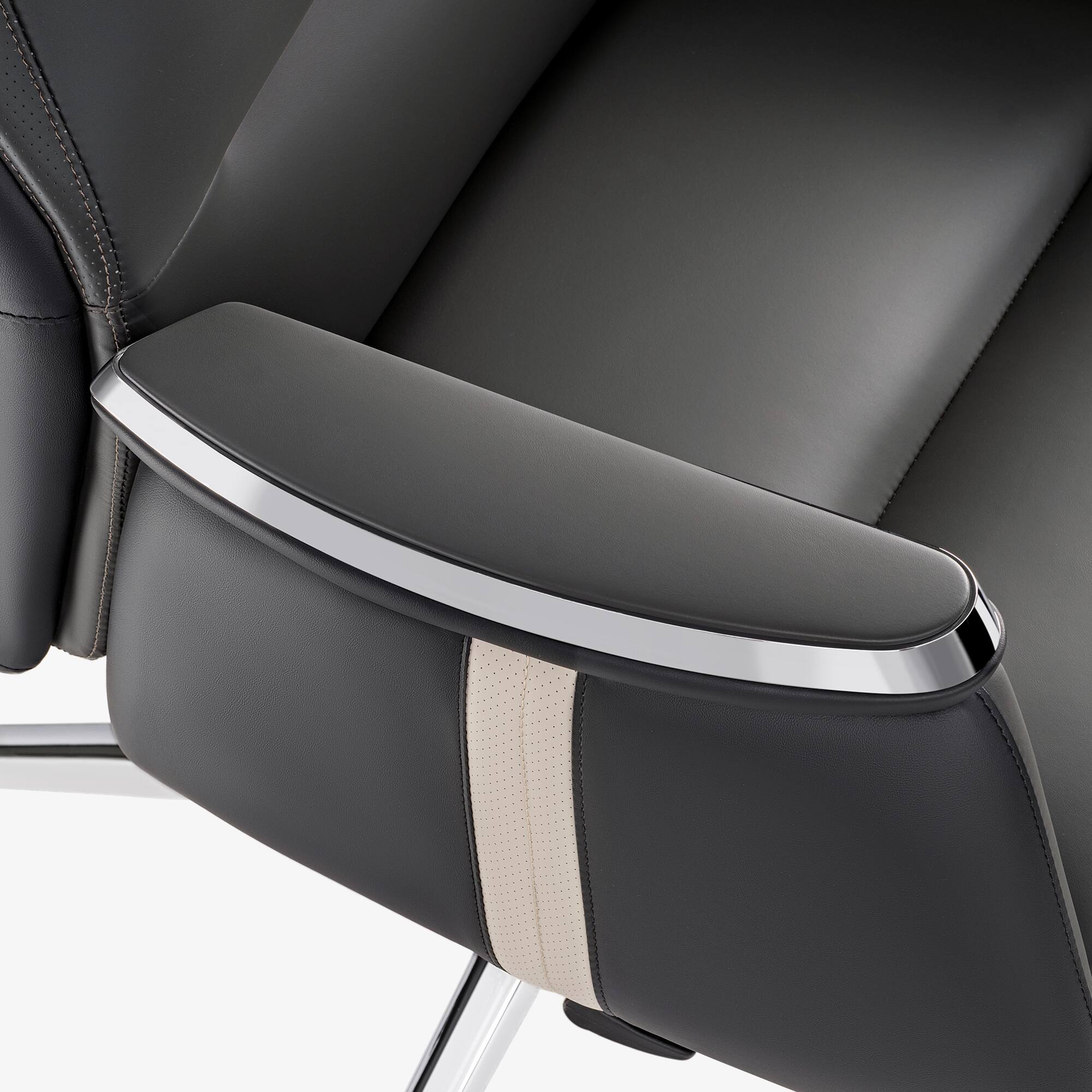 Alt View 1. Eureka Ergonomic - Silicone Leather Executive Ergonomic Office Chair - Grey.