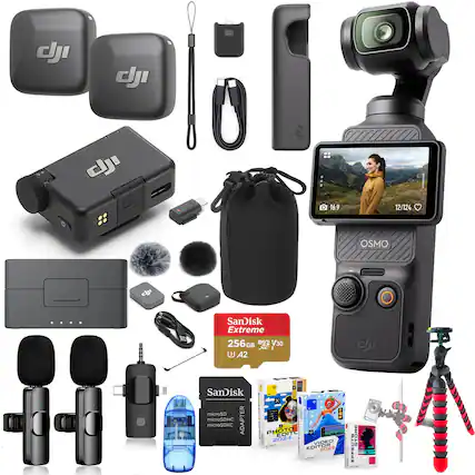 J dJI 4 71 d 16.9 12/124 0 OSMO c .... SanDisk Extreme 256 GB V30 A2 microSDHC microSDXC ADAPTER microSDHC microSDXC PHOTO C...OO EOI 2024 VIDEO EDITOR EFFECTS