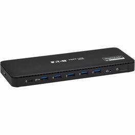 Eaton Tripp Lite Series USB-C Universal Dock, Dual Display - 4K HDMI and DisplayPort, USB 3.2 Gen 1 Hub, GbE, 100W PD