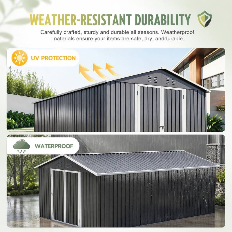 WEATHER-RESISTANT DURABILITY  
Carefully crafted, sturdy and durable all seasons. Weatherproof materials ensure your items are safe, dry, and durable.

UV PROTECTION

WATERPROOF