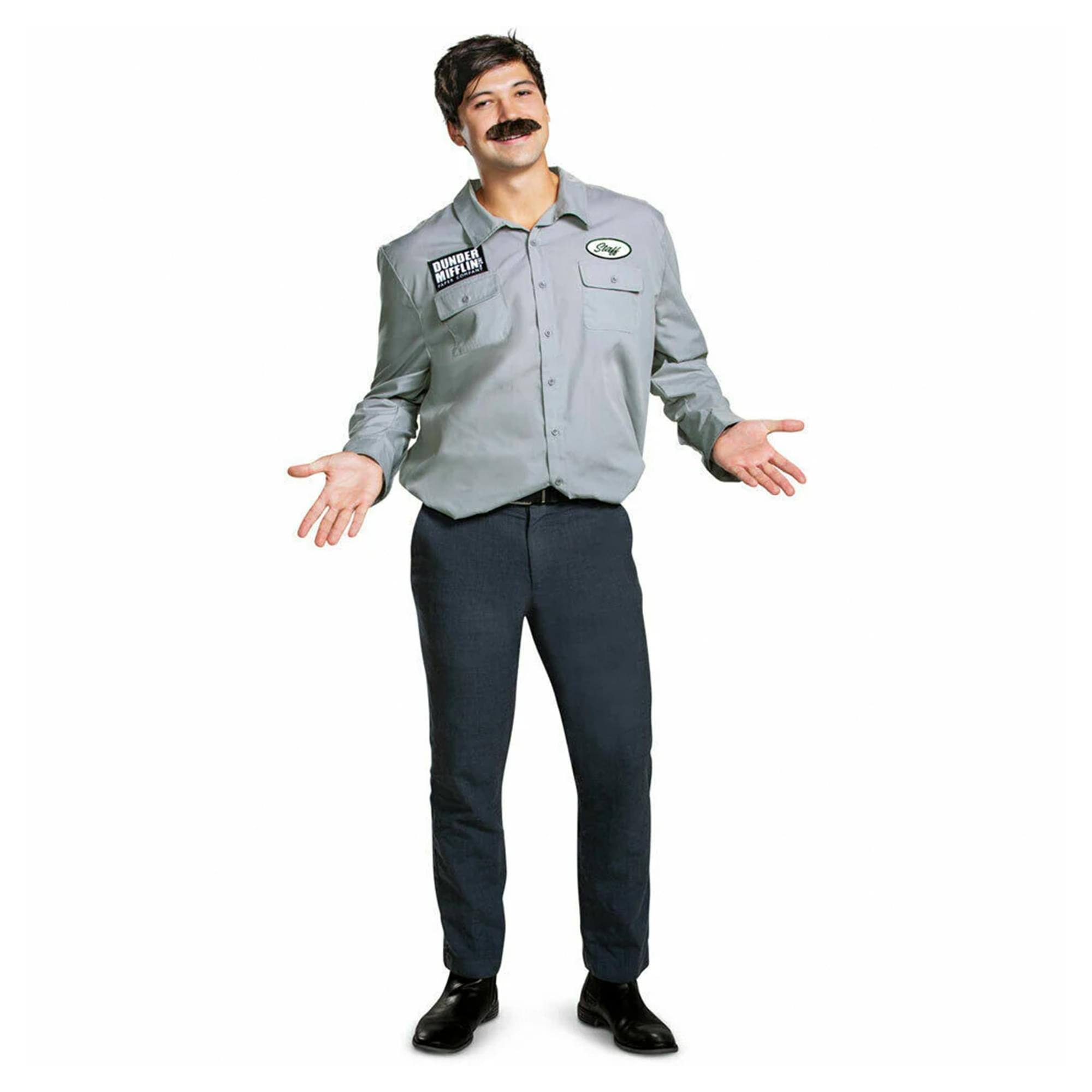 Disguise - The Office Dunder Mifflin Warehouse Adult Costume | L/XL (42-46) - Gray price history on PriceWatchPro