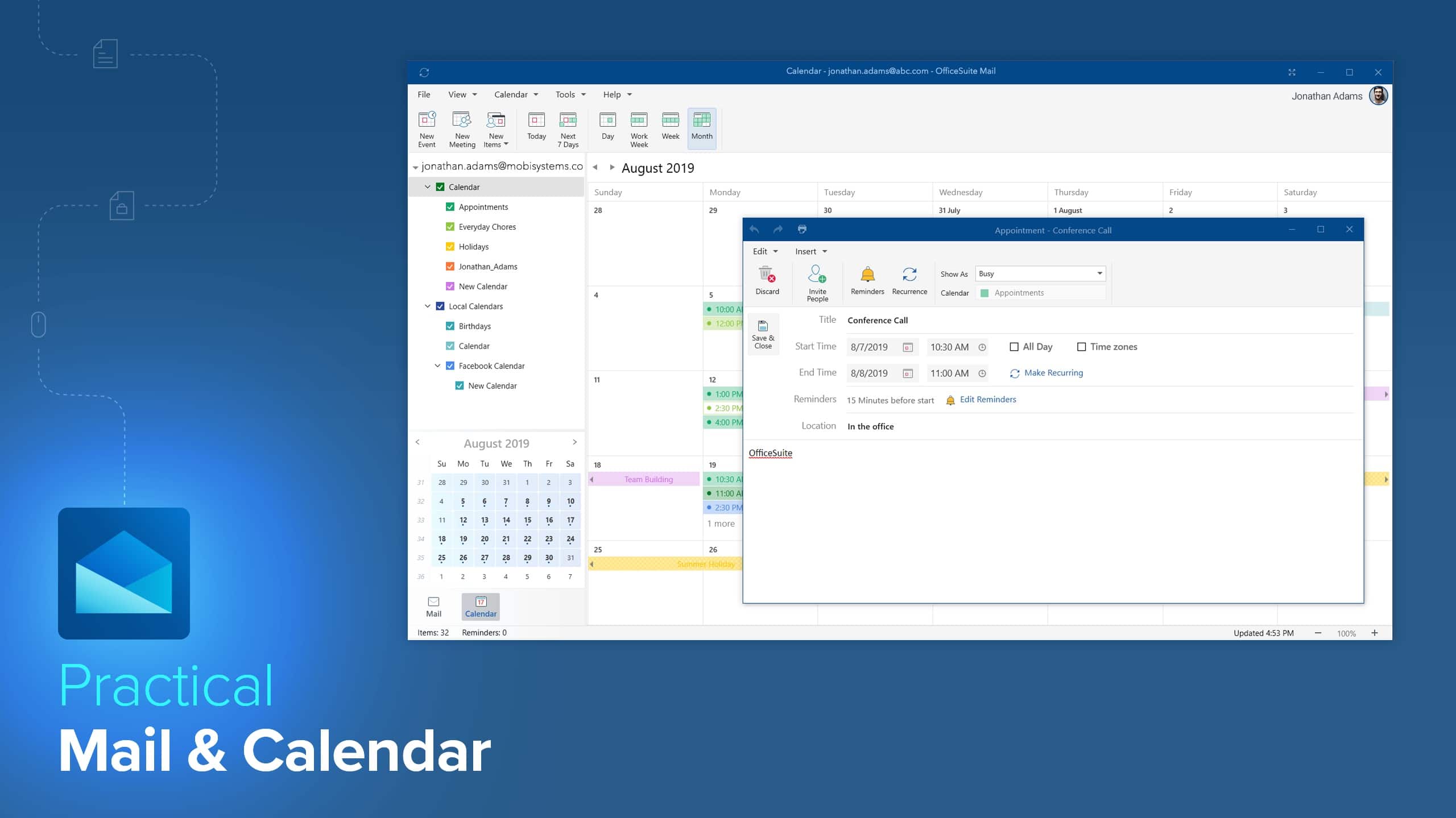 Alt View 15. mobisystems - OfficeSuite Personal -1 year subscription, 1 PC & 2 mob devices - Documents, Sheets, Slides, Mail, Calendar, PDF Viewer.