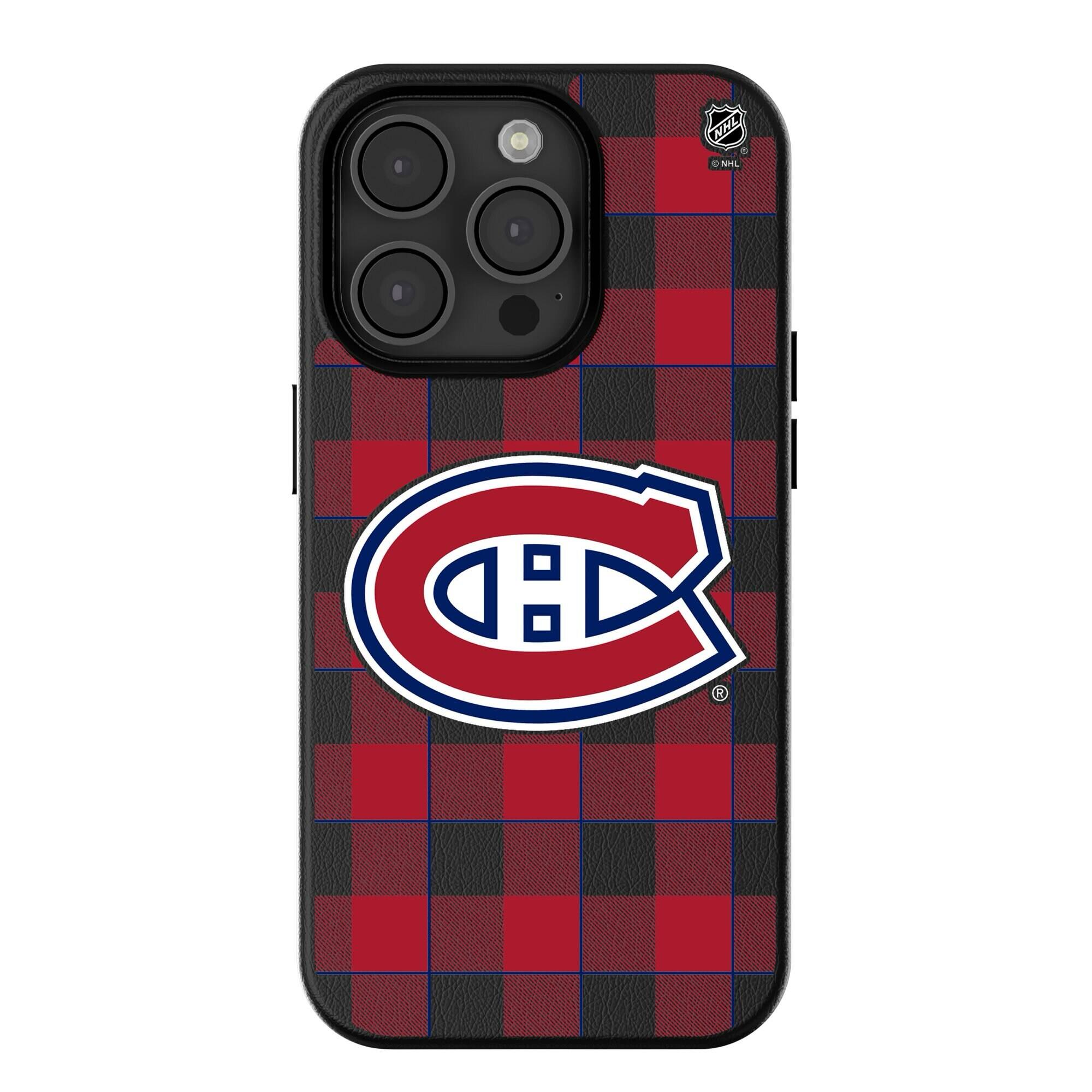Keyscaper - NHL - Montreal Canadiens Plaid iPhone Magnetic Bump Case - 16 - Black price history on PriceWatchPro