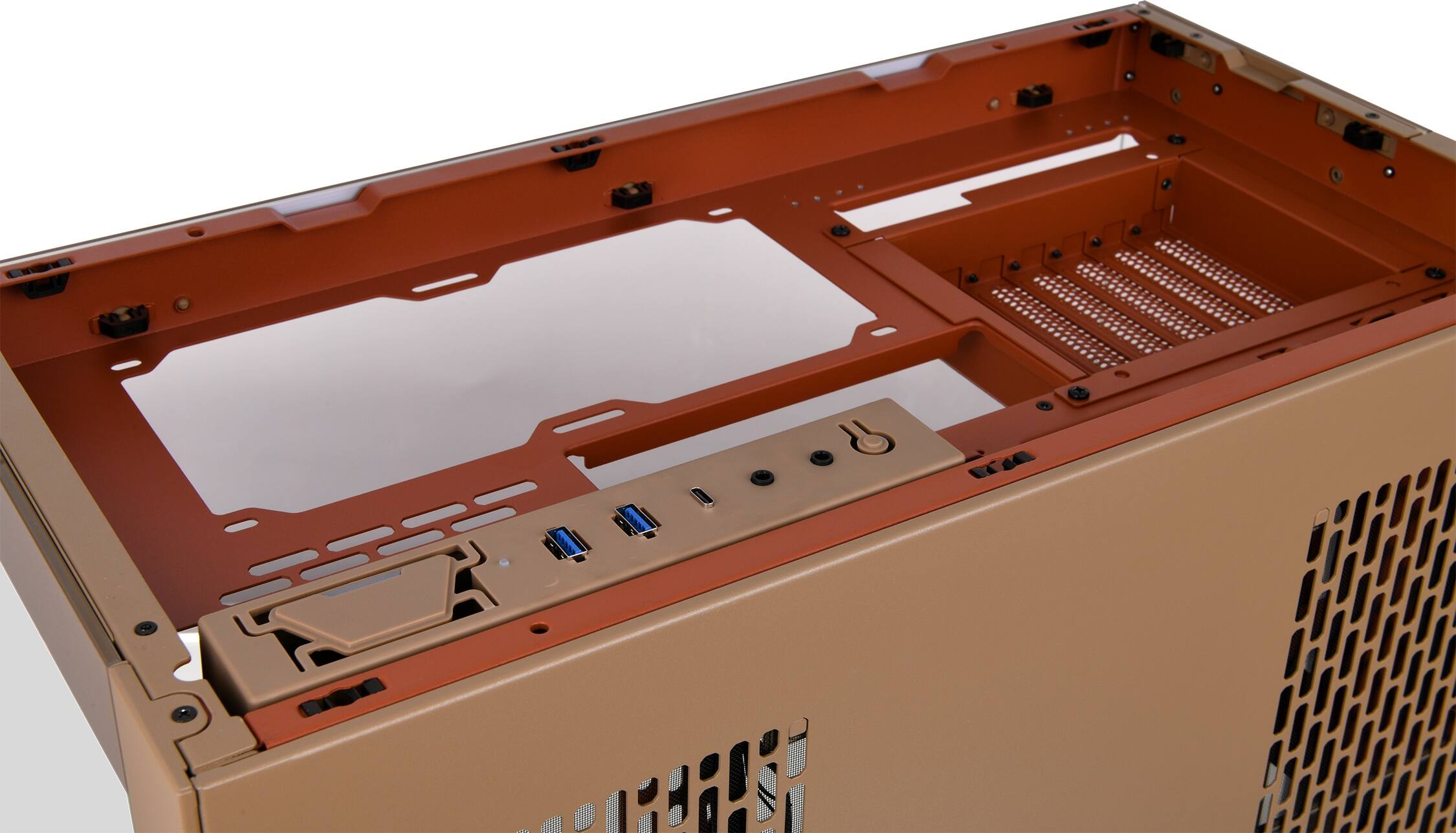 Alt View 21. Thermaltake - CTE E550 TG Mid Tower ATX PC Case - Gravel Sand.