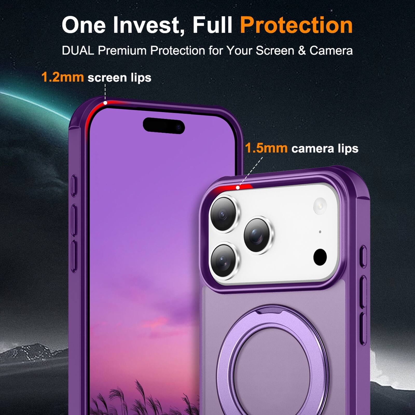 UUCOVER Magnetic Case for Apple iPhone 18 Pro ,Shockproof TPU+PC ...