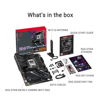 ASUS ROG STRIX X870E E GAMING Wi FI 7 NEO (Socket AM5) AMD X870E ASUS ROG STRIX X870E E GAMING Wi FI 7 NEO (Socket AM5) AMD X870E