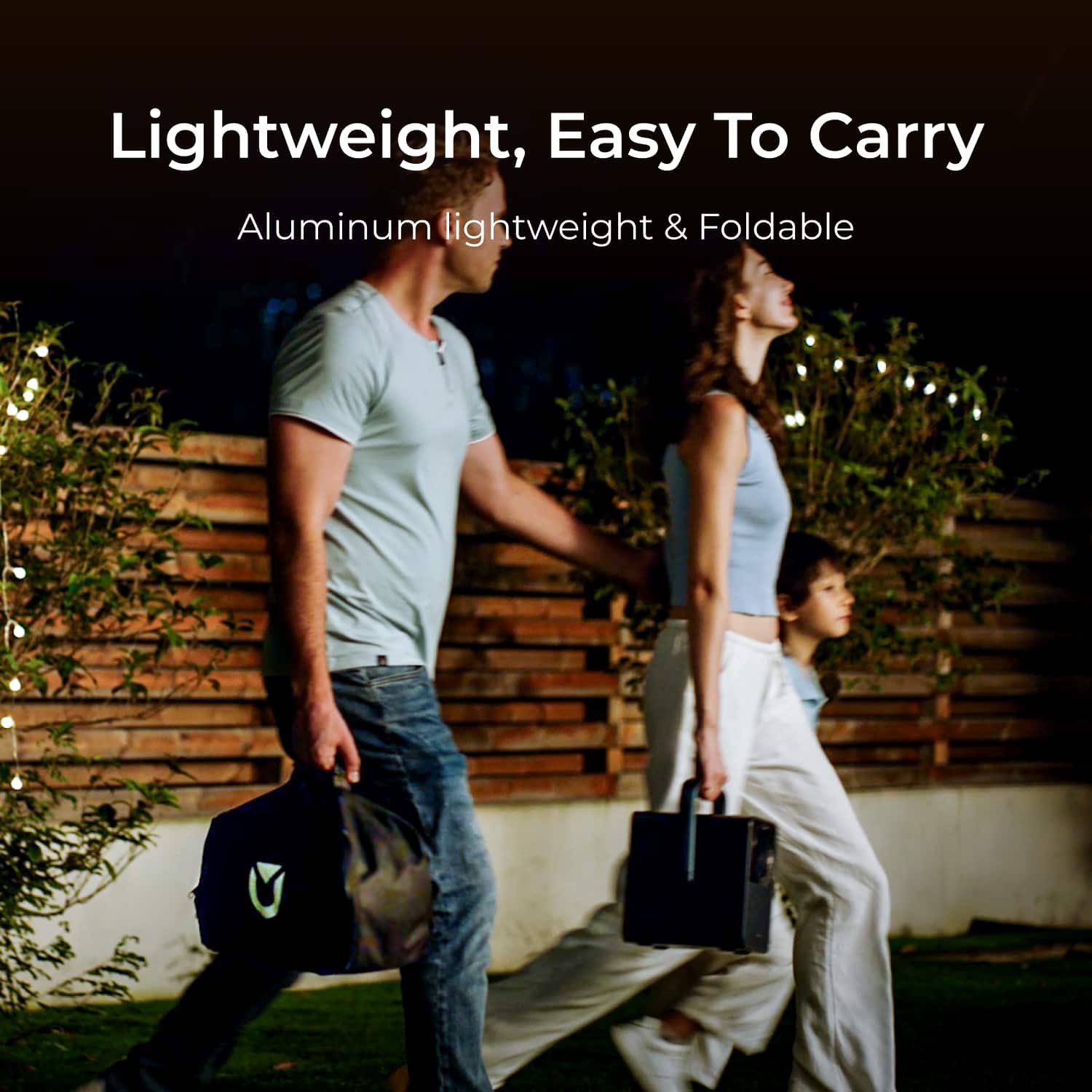 Lightweight, Easy To Carry
Aluminum lightweight & Foldable