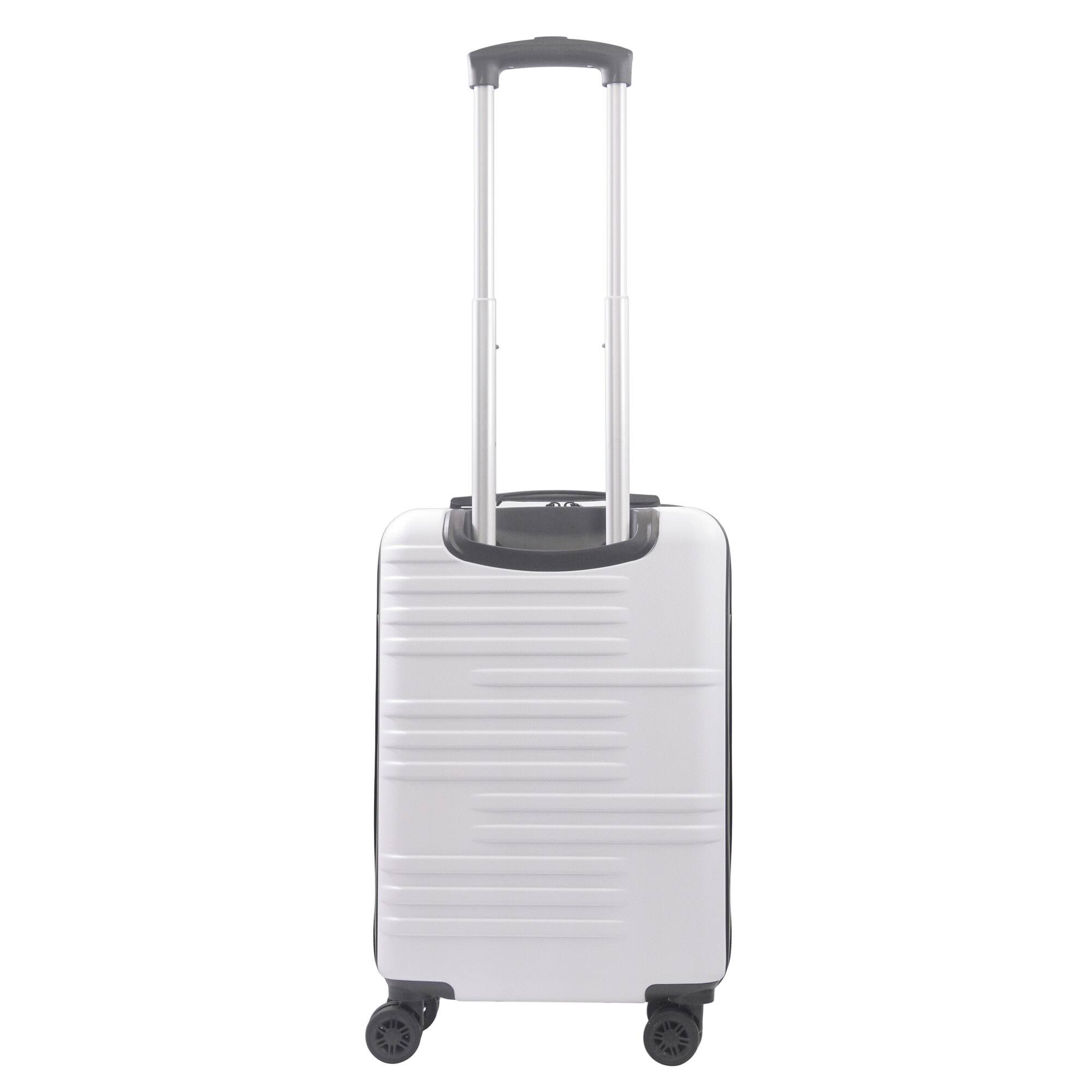 Back. American Dreamliner - 22.5" Hardside Carry-On Luggage - WHITE.