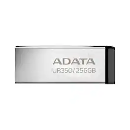 ADATA - UR350 256GB USB Flash Drive, USB 3.2 Gen1 100MB/s, Metal - Black