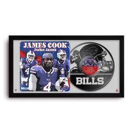 Sporticulture - James Cook Buffalo Bills 14" x 26" Framed Art Vinyl Album Print - Black