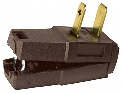 Angle. Leviton - C20-00321-000 Residential Easy-Wire Angle Plug - Brown.
