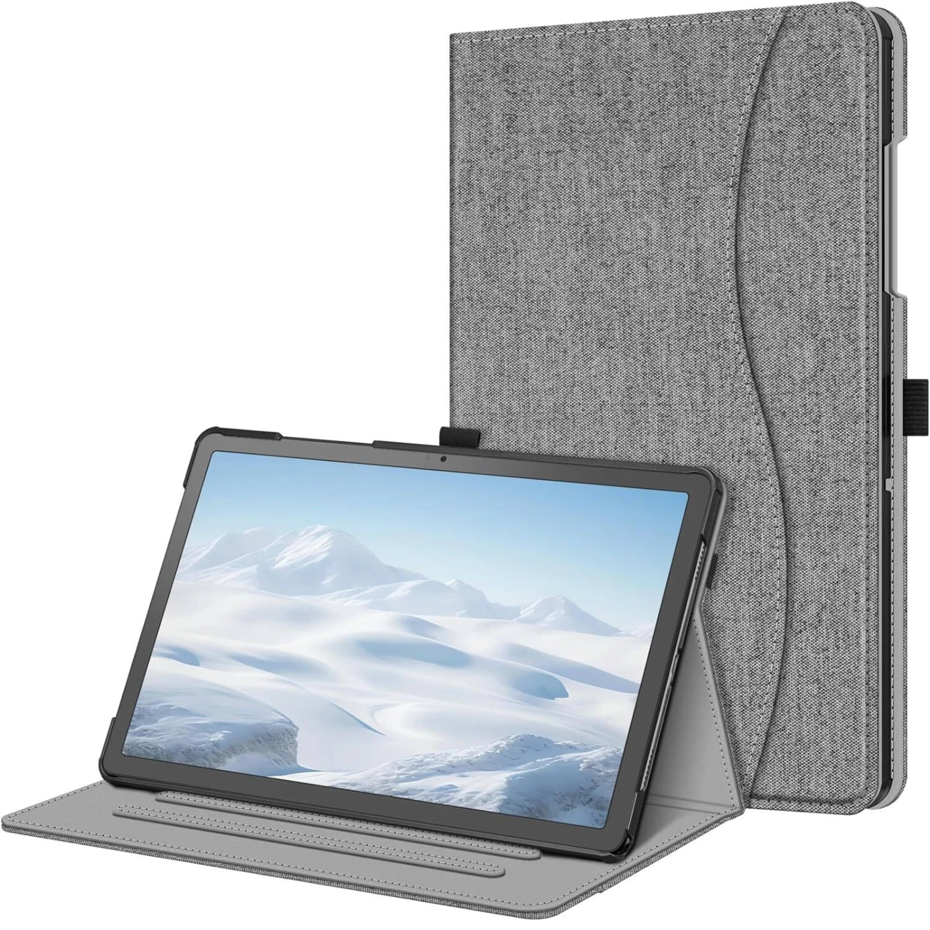Front. Kitcheniva - Multi Angle Stand Protective Case Cover For 11'' Samsung Galaxy Tab A9+ Gray - Gray.