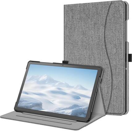 Front. Kitcheniva - Multi Angle Stand Protective Case Cover For 11'' Samsung Galaxy Tab A9+ Gray - Gray.