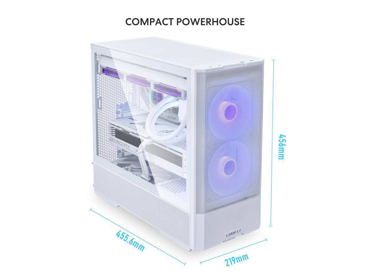 COMPACT POWERHOUSE  
DEFORCE RTX  
456mm x 455.6mm x 219mm
