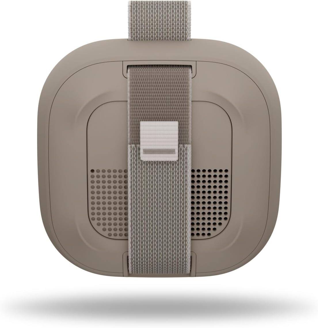 Left. Bose - Bose SoundLink Micro Portable Bluetooth Speaker (2nd Gen) Bundle with Fast Charger, Wireless Waterproof, (Sandstone) - Sandstone.