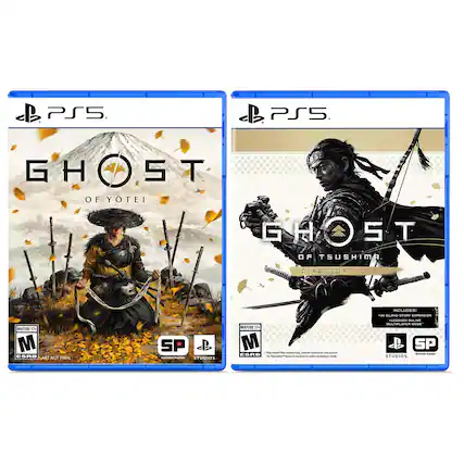 PS5
GHOST OF YOTEI
GHOST OF TSUSHIMA DIRECTOR'S CUT
MATURE 17+
ESRB - may contain:
- Blood and Gore
- Intense Violence
- Sexual Themes
- Strong Language
- Use of Alcohol
- Violence
INCLUDES:
- KILO ISLAND STORY EXPANSION
- LEGENDS ONLINE MULTIPLAYER
SP STUDIOS
BUCKLER PUNCH - M (Mature 17+)